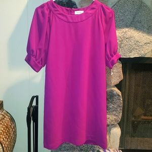 Calvin Klein Sheath Dress Fuscia